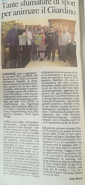 GIARDINI IN MOVIMENTO, LA RASSEGNA STAMPA - dimensione nordic walking asd