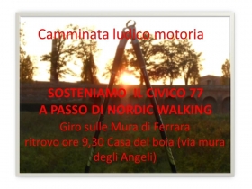 Sosteniamo il Civico77 a passo di nordic walking - foto e altre info utili - dimensione nordic walking asd