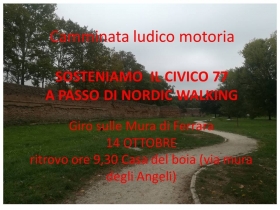 Sosteniamo il Civico77 a passo di nordic walking - dimensione nordic walking asd