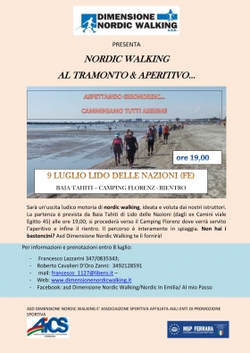 NORDIC WALKING  AL TRAMONTO & APERITIVO… - dimensione nordic walking asd